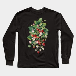 Vintage Strawberry Cottagecore Long Sleeve T-Shirt